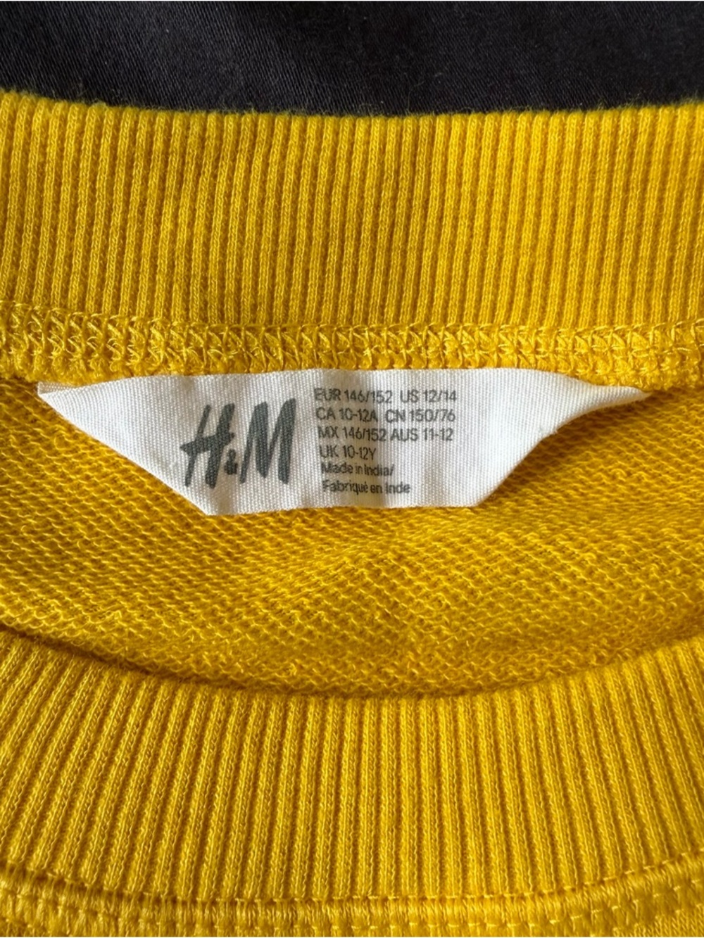 H&M Chicago 1986 Sports League Yellow Sweatshirt - Kids Size 12/14 - Picture 4 of 6